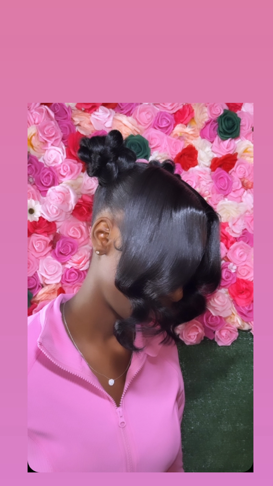 Butterfly Buns With Bangs