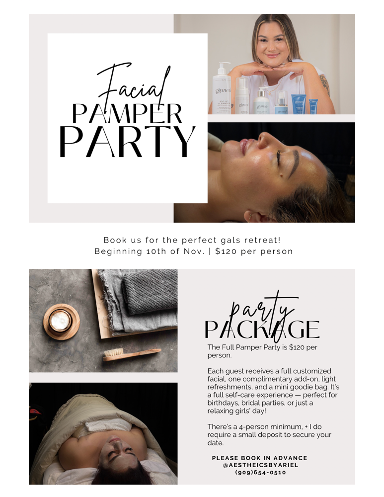 Facial Pamper Party
