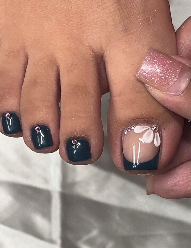 Big Toe Acrylic Volcano Pedi