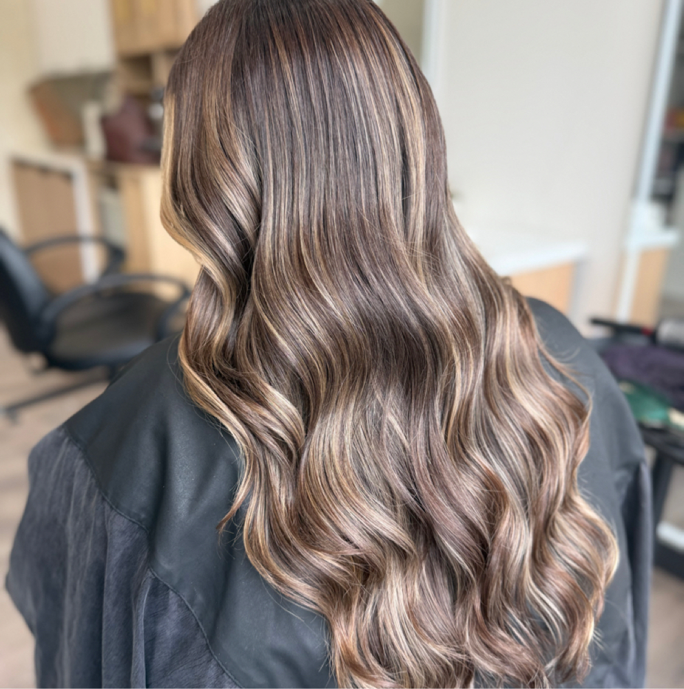 Gloss + Blowout at Hair Heart Studio in Malden, MA
