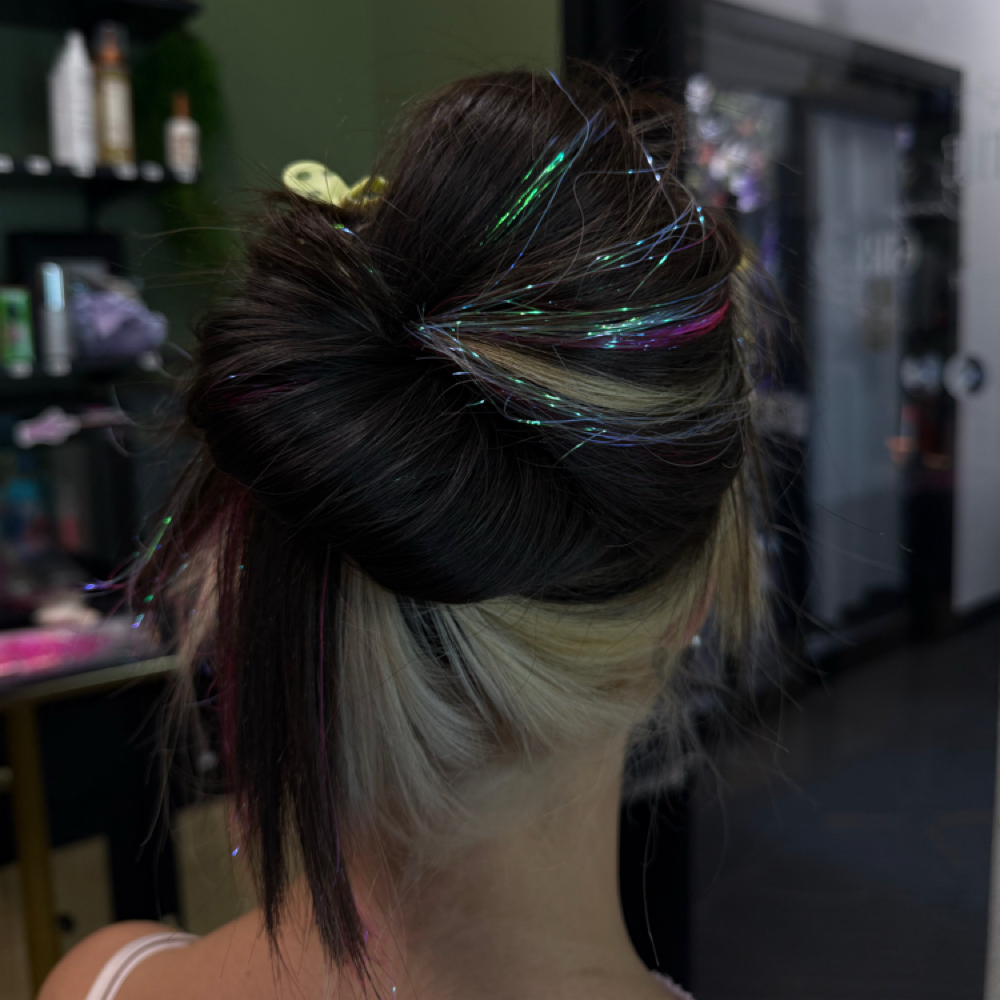 Tinsel at The Curly Girl in Greenwood, IN
