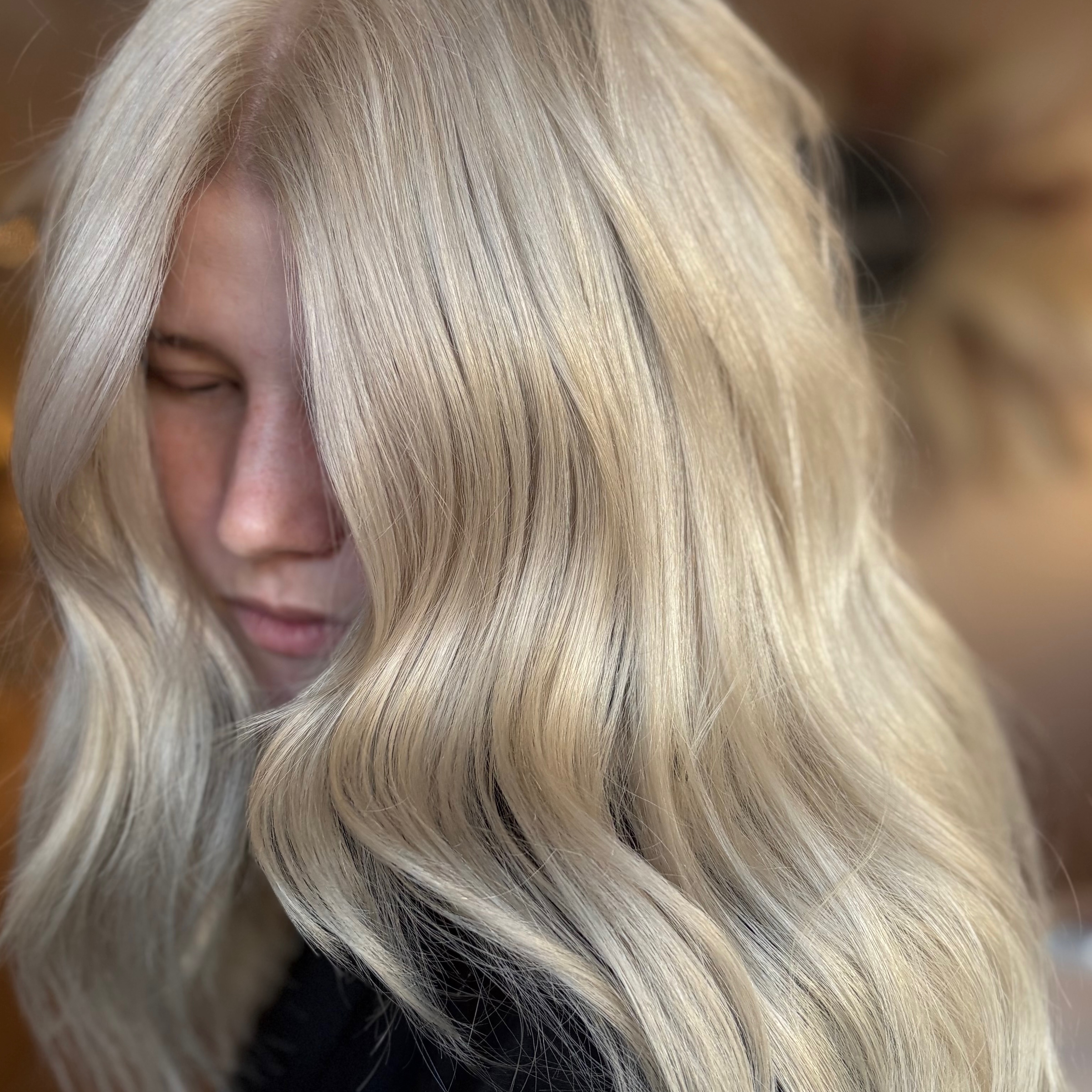 Platinum Blonde Touch-Up at Haven & Hue Hair Salon in Reno, NV