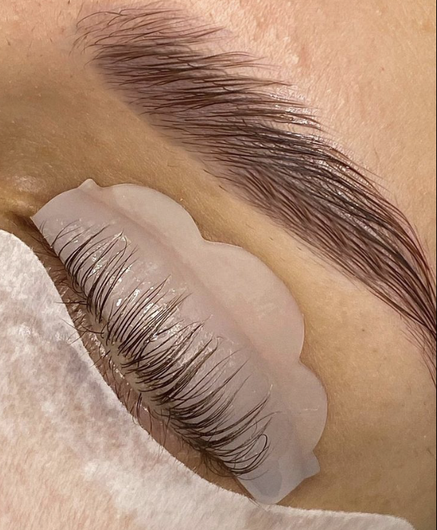 Eyelash lift and tint