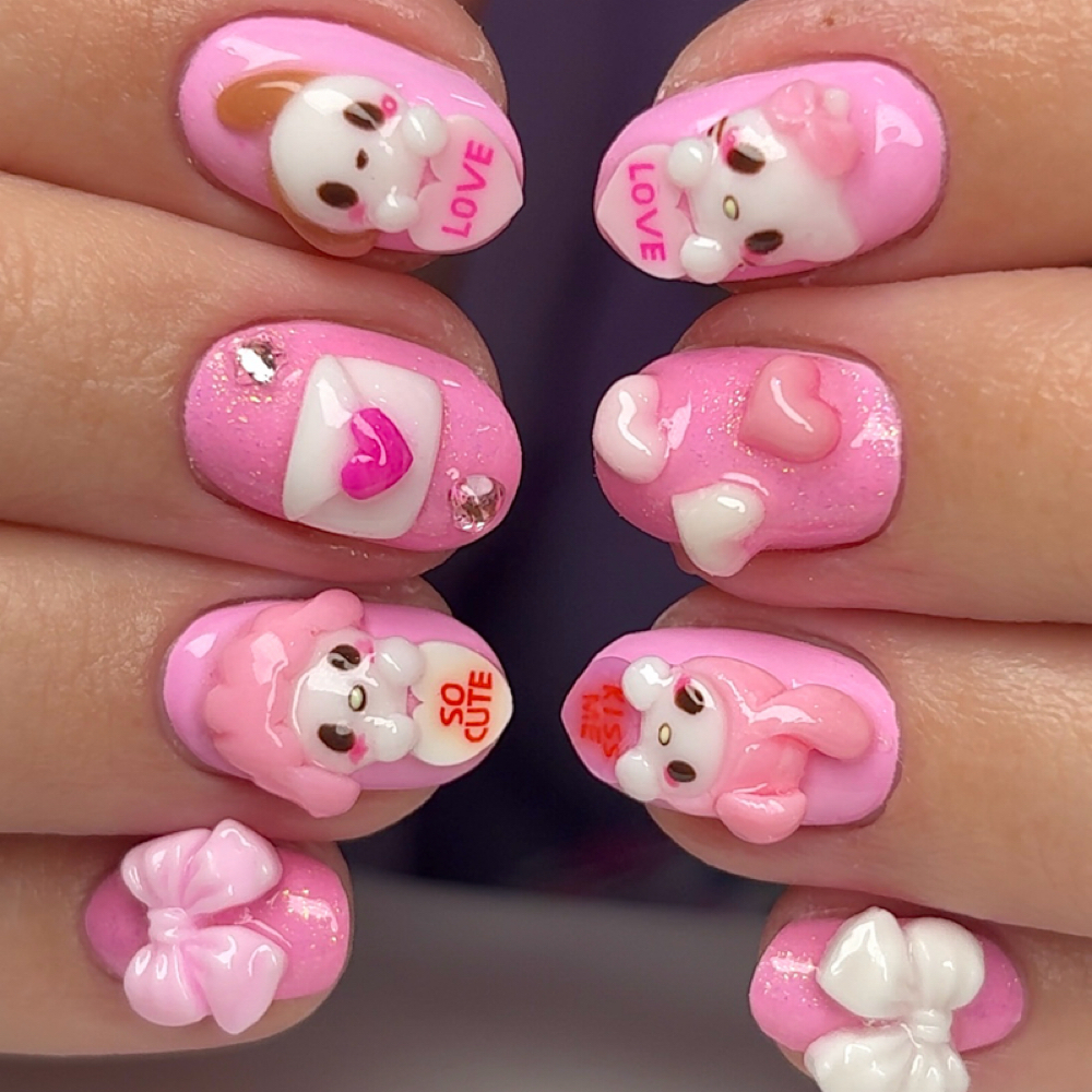 builder gel on natural nails ♡ at nailsbydiora in Cocoa, FL