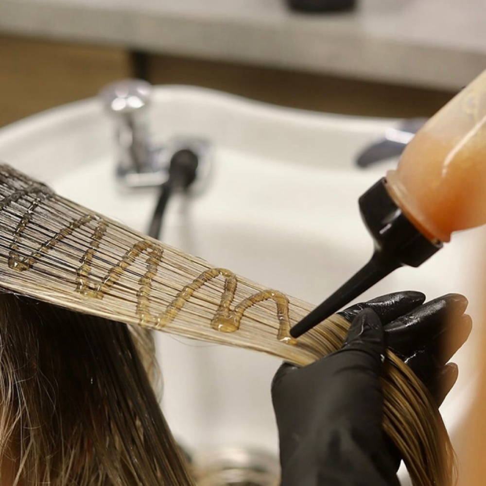 Toner/Gloss at Halo Hair Studio in Saco, ME