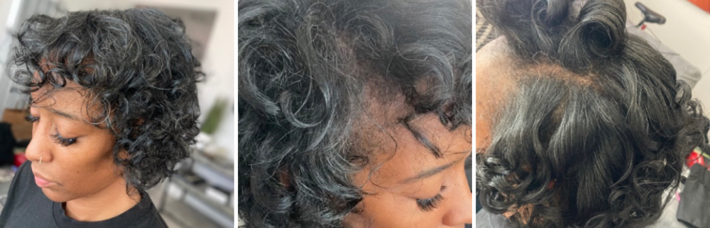 Roller Set on Natural Hair