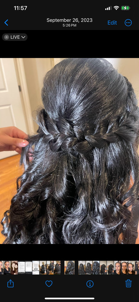 Non-Bridal Updo/Hair Style