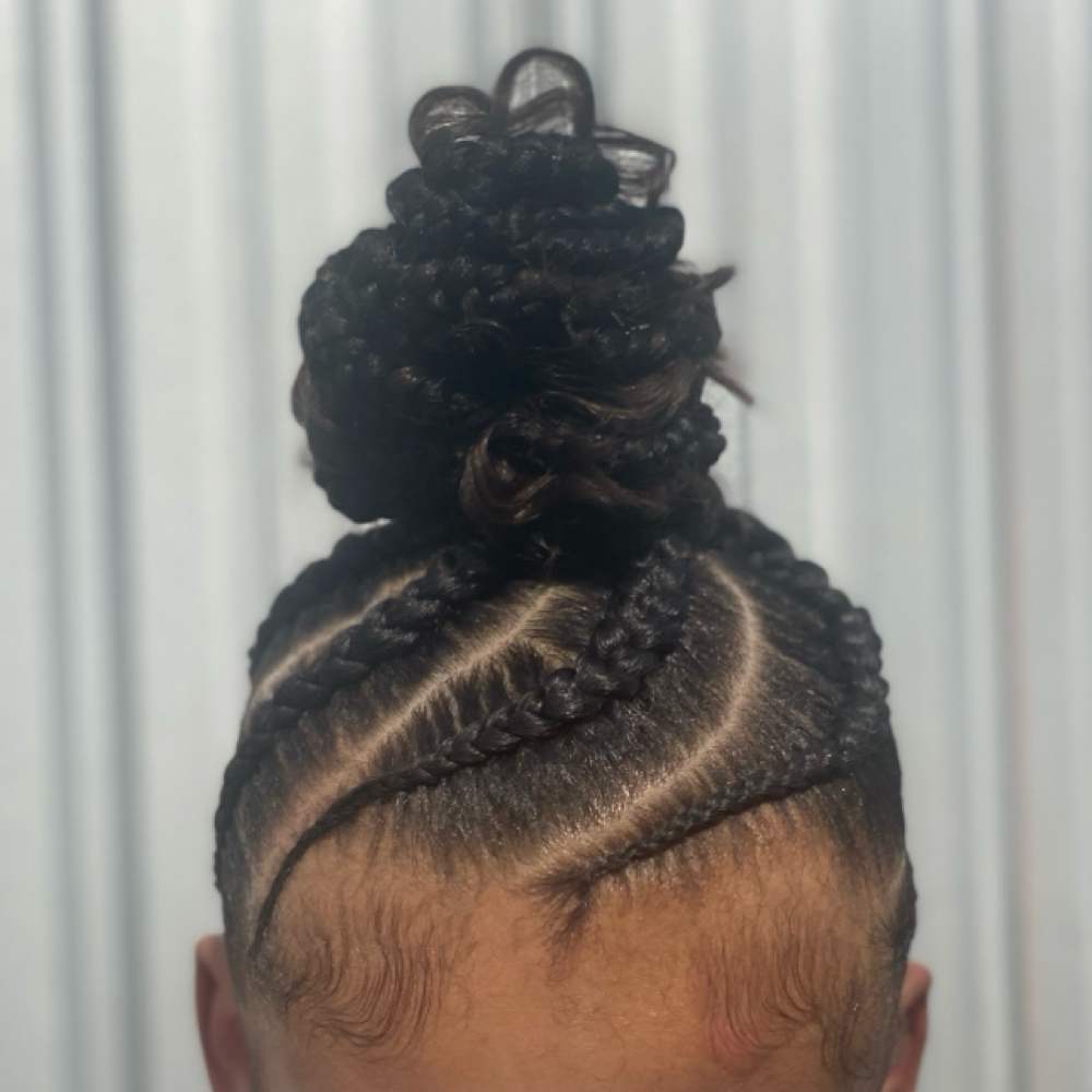 Braided Bun at Vaehdoeshair in Reading, PA