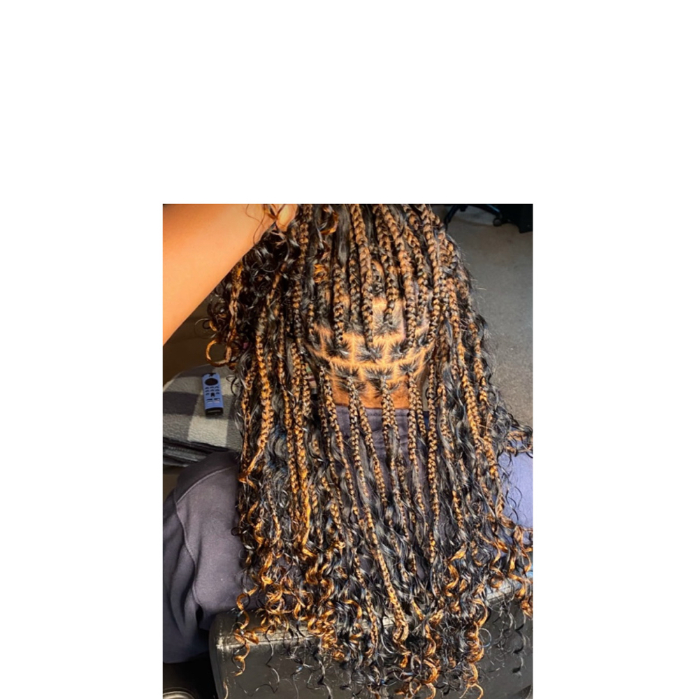 Boho Knotless Braids at Braids & Stylez By Ray in Garland, TX