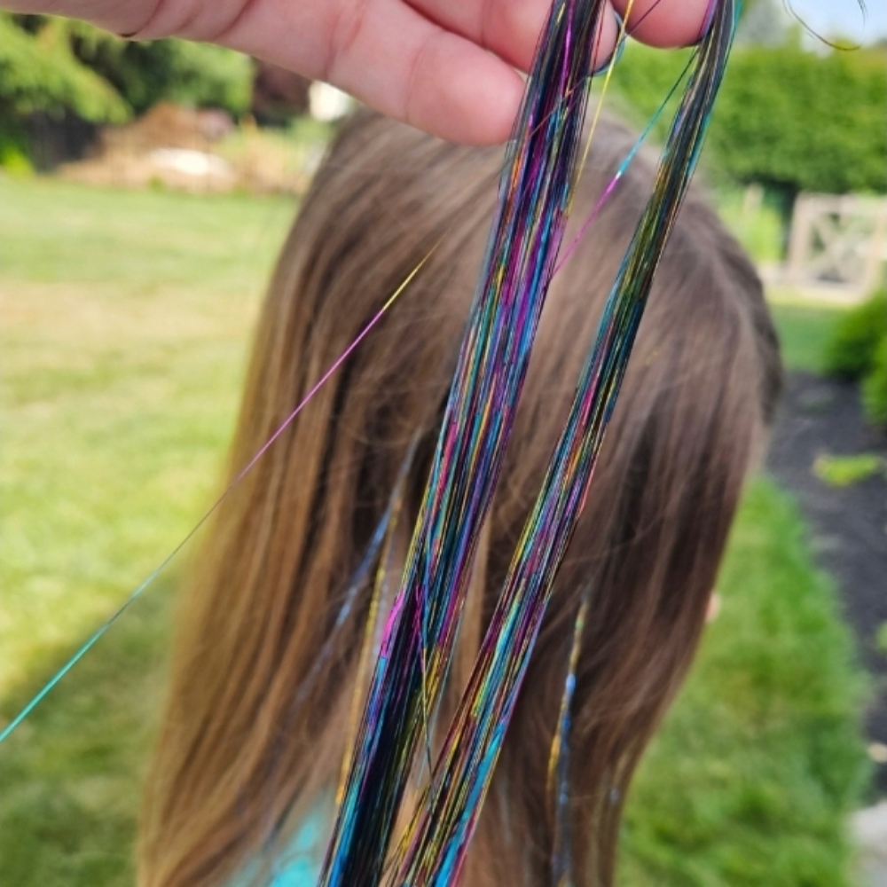 Hair Tinsel/feathers at Beauty And The Beard Salon in Mcminnville, TN