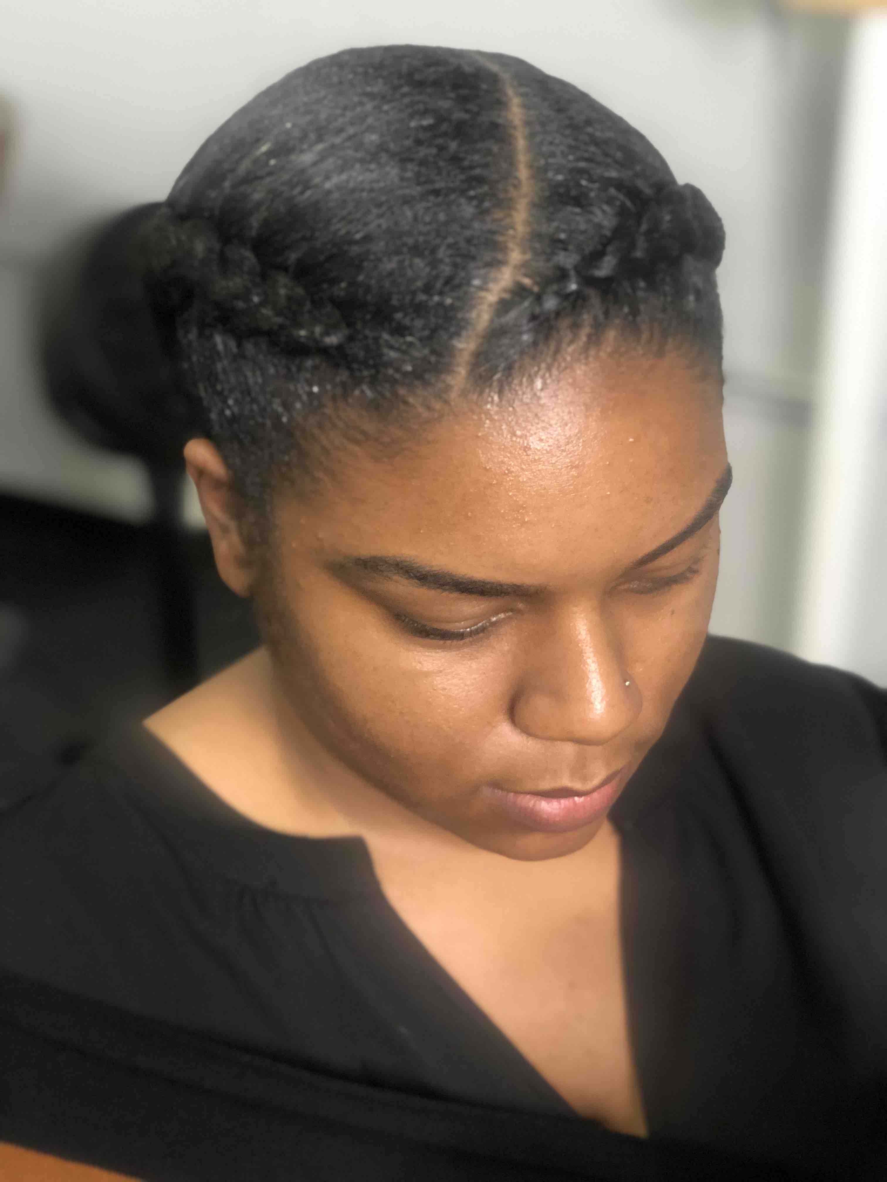 Blowout + Cornrows