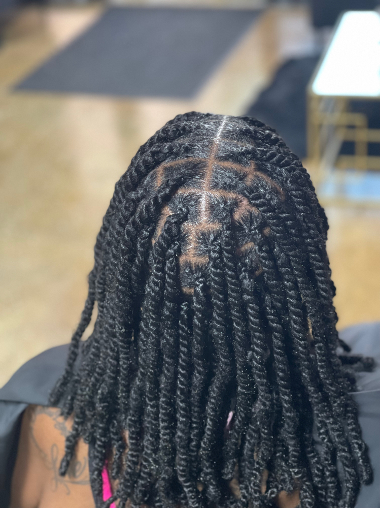 Spring Twist at CurlyQ Braids & Locs in Columbus, GA