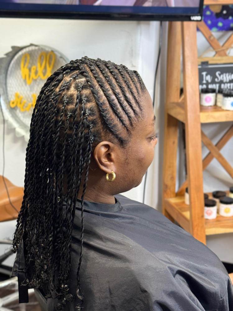 Flat and Two Strand Twist Style