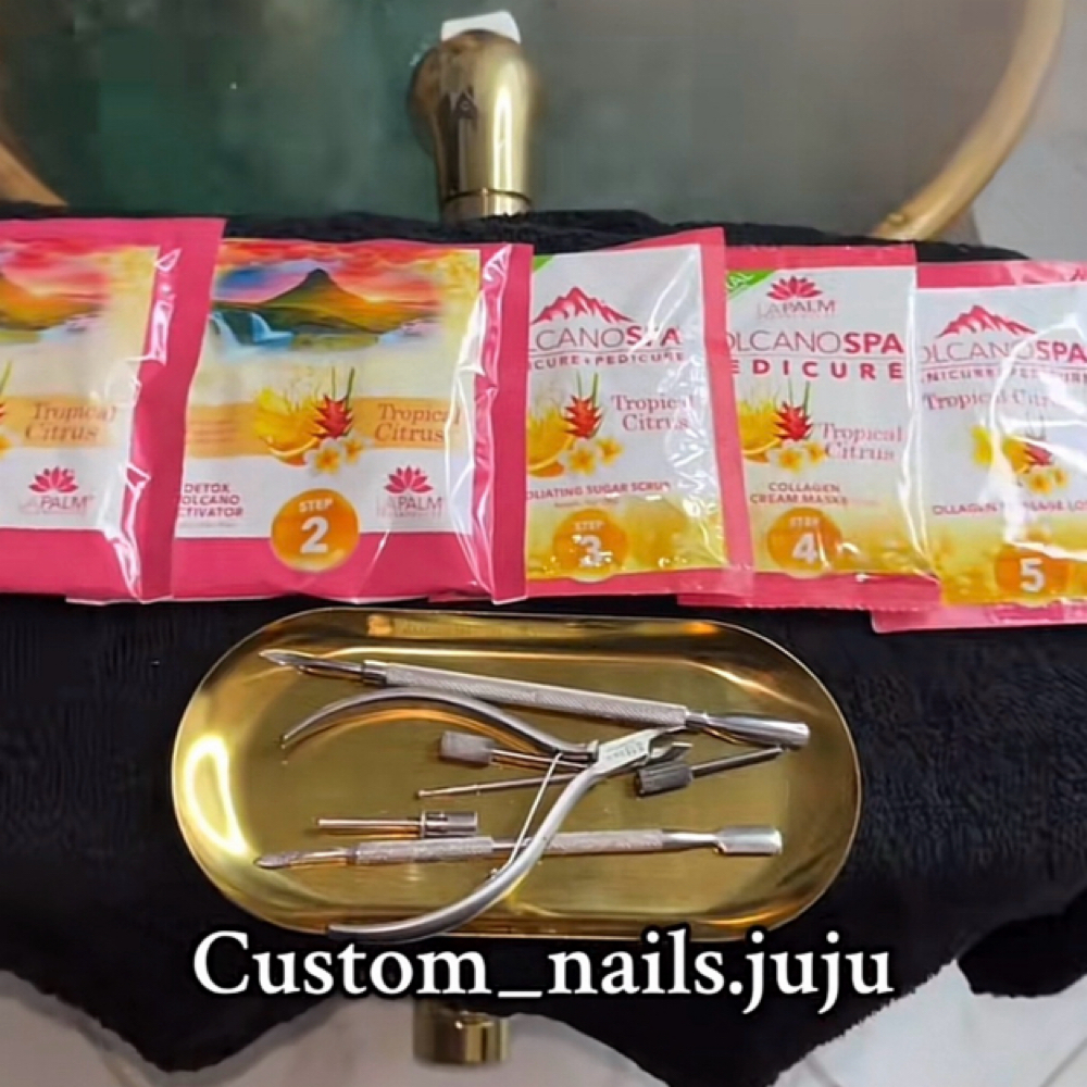 Volcano Pedicure at Custom_nails.juju in Houston, TX