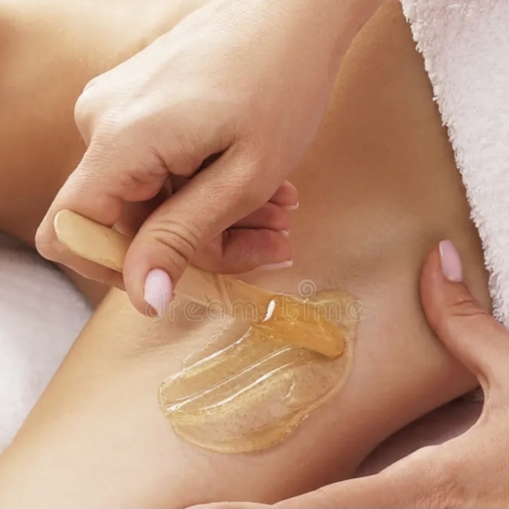 Under arms  Wax