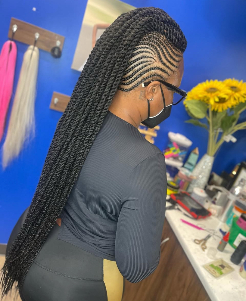 Marley Mohawk at Boobabe Braidn Bar in Oxon Hill, MD