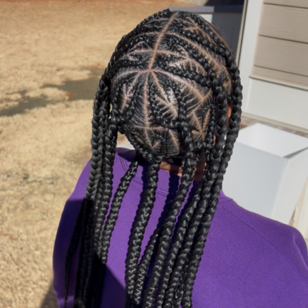 Large Heart Braids