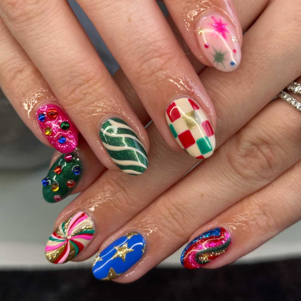 Gel Manicure at western glam salon in Bedford, IN