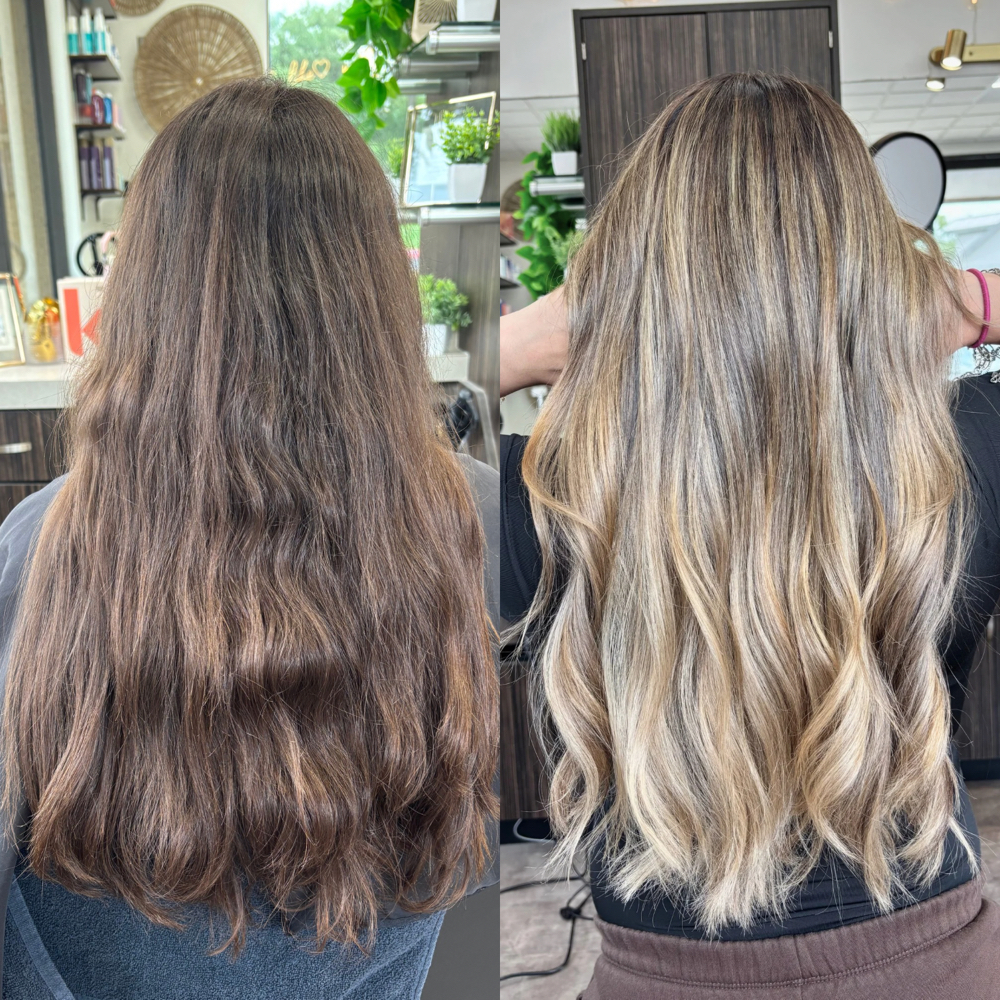 BLONDING TRANSFORMATION at TREND LAB Salon & Education in San Antonio, TX