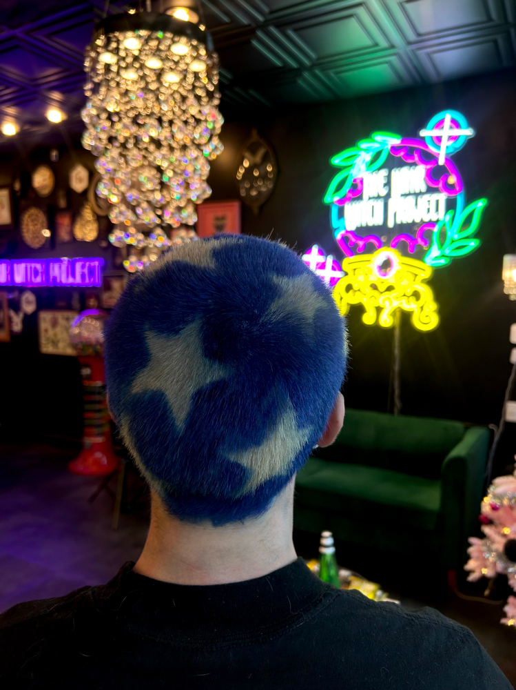 Shaved head design