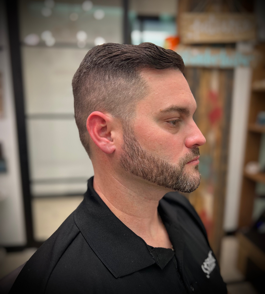 Classic Barber Cut + Beardwork