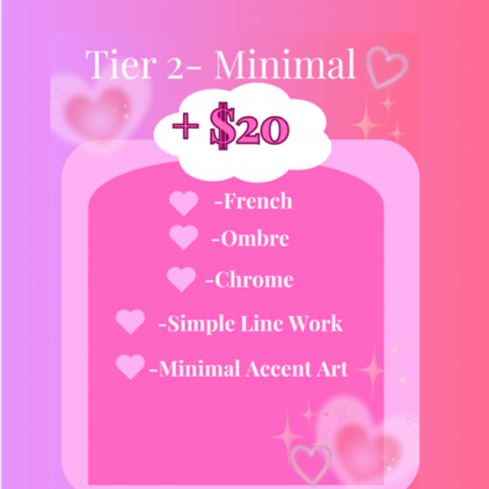 Tier 2-Minimal Full Set at Nailicious in Fayetteville, NC