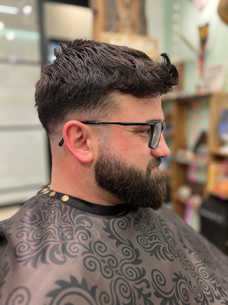 Fade/taper + Beardwork