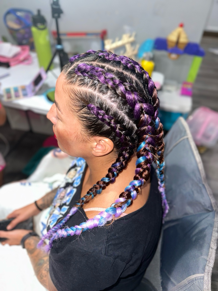 Hair- Color Feedin braids