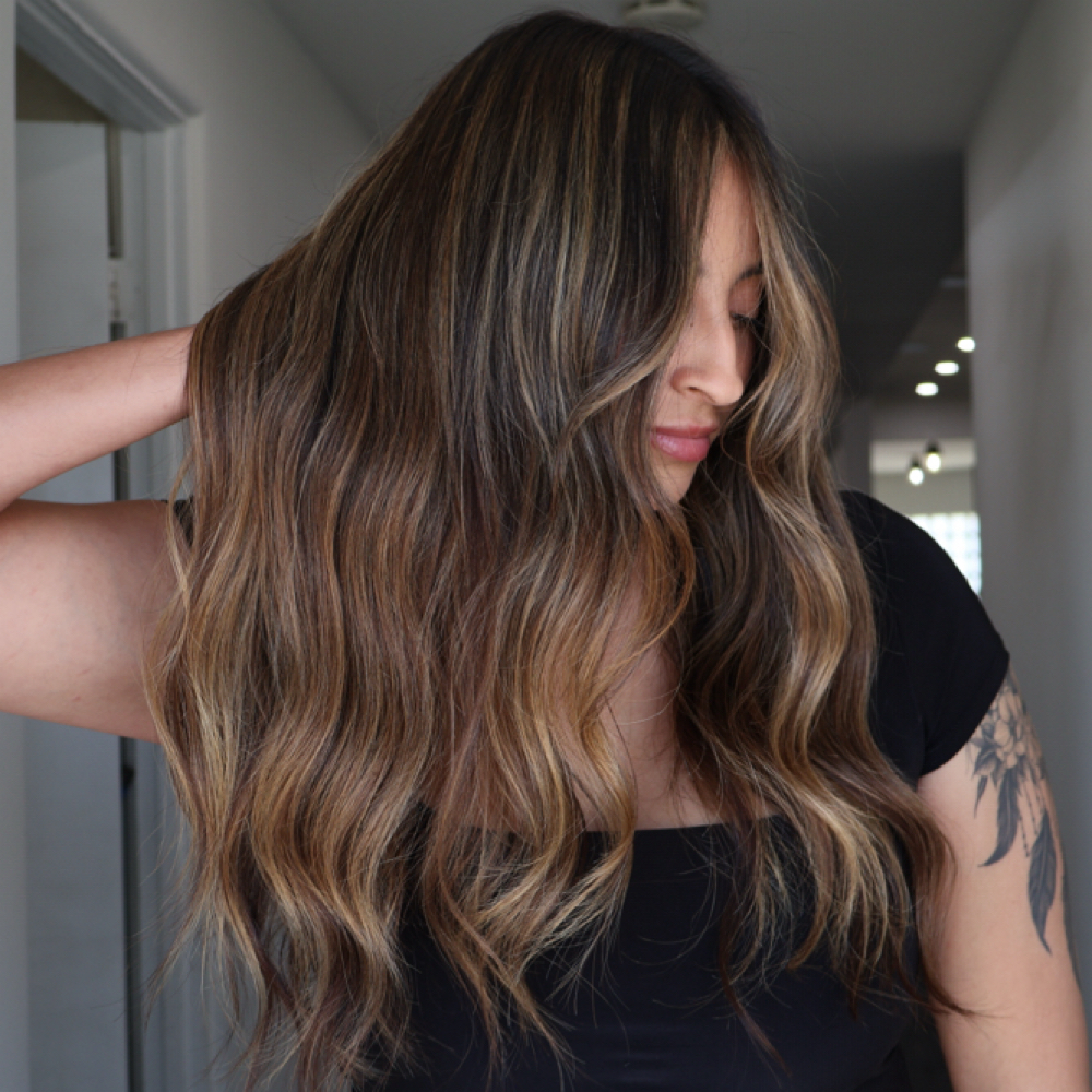 Full Lived-In Blonding at elise troncoso hair in Brea, CA