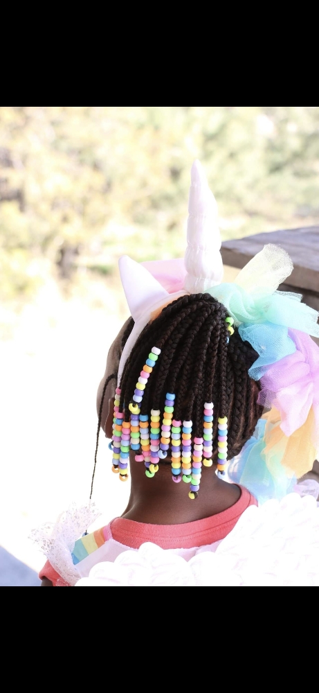 Kids Braids With Beads