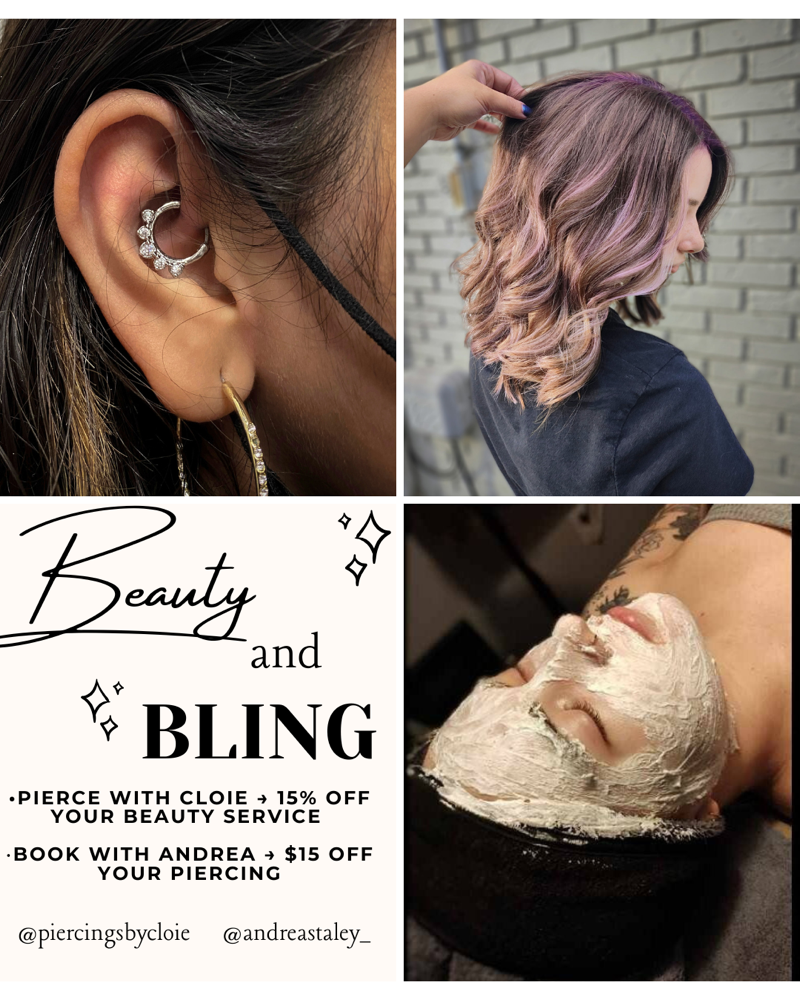 2 piercing minorBEAUTY&BLINGCOLLAB
