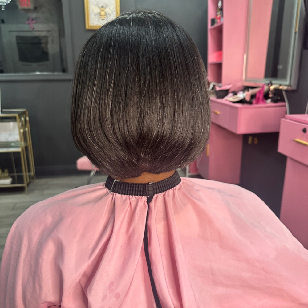 Natural Silkpress (thick Hair) + Haircut + Treatment at The Beauty Lab Experience in Gretna, LA