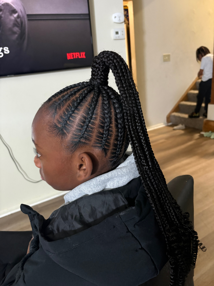 Kids Long Feed-In Ponytail(6-15)