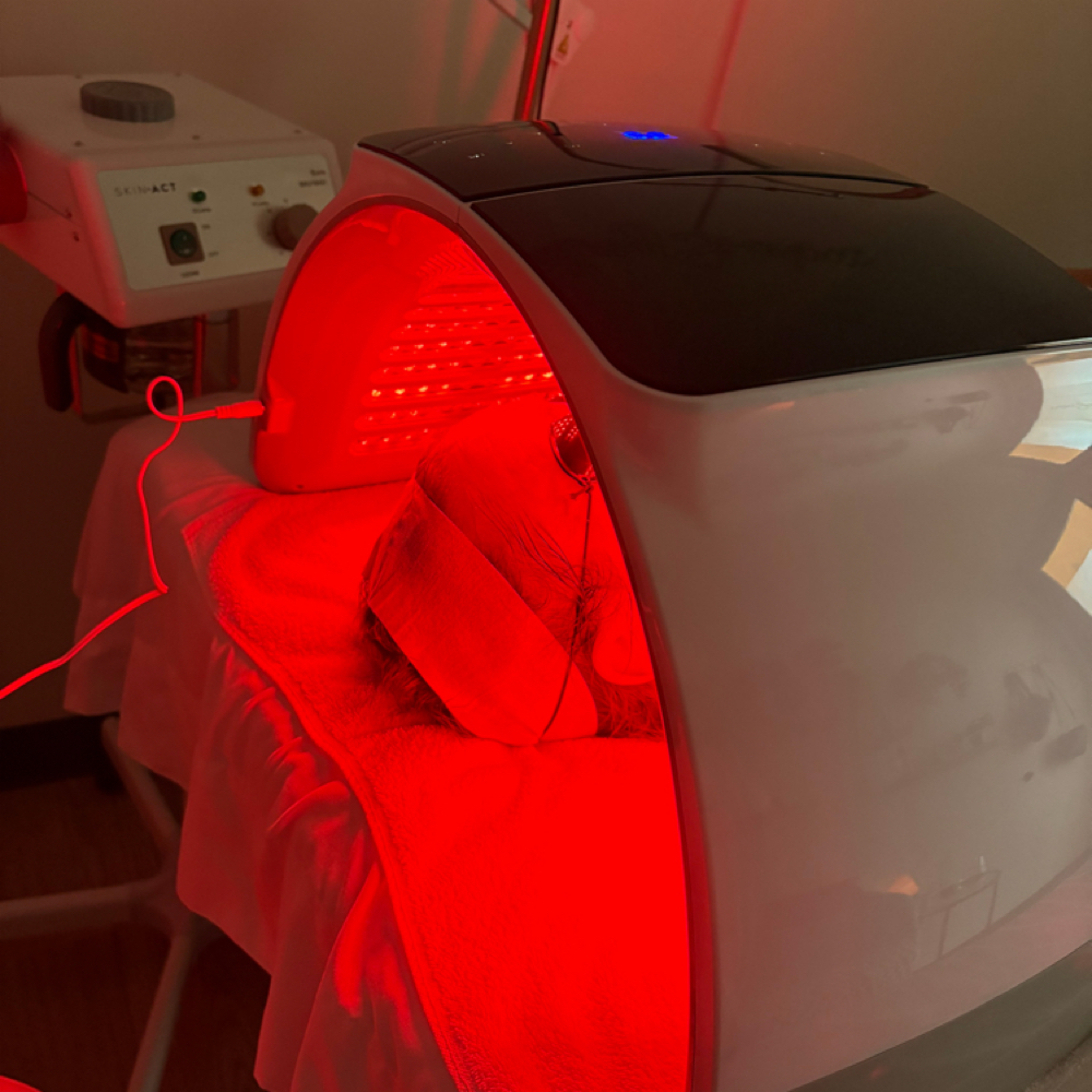 Red light therapy (Add On) at Haleyskinbar in Weymouth, MA