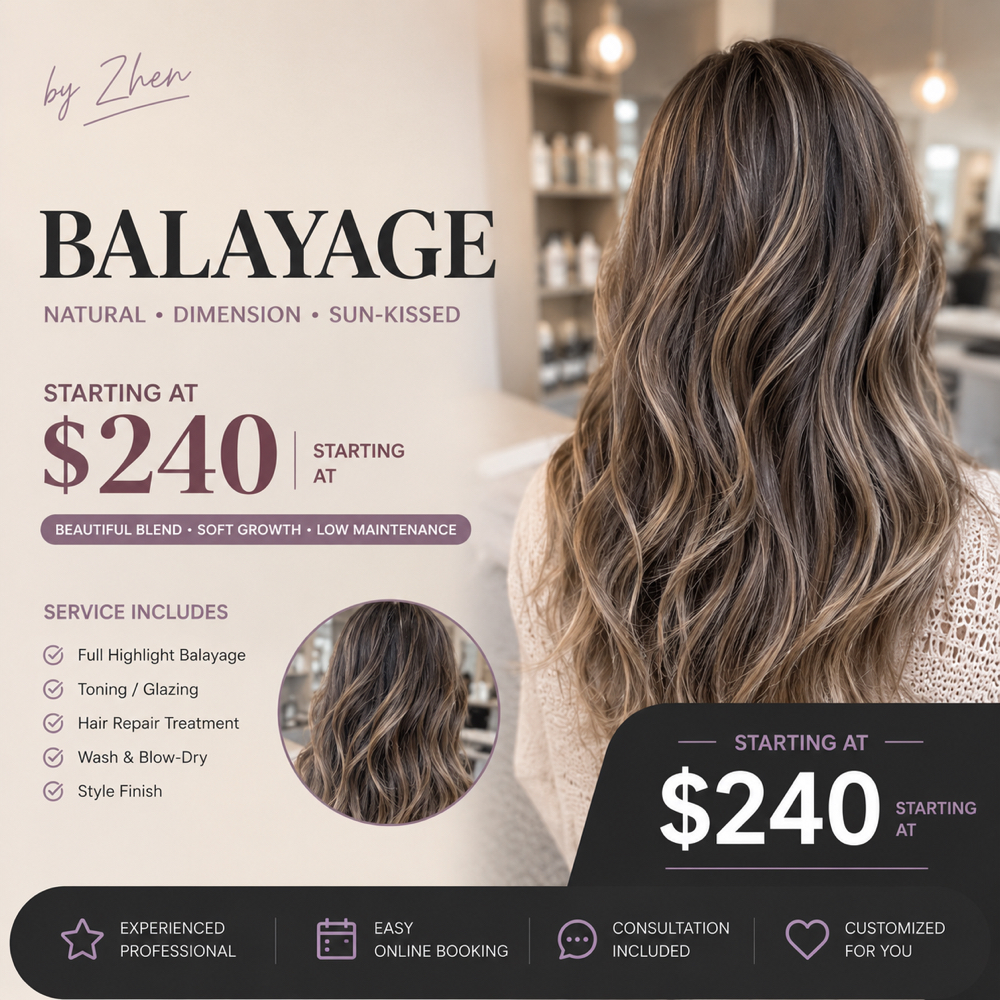 BALAYAGE at Zhen Hair & Beauty in Boston, MA