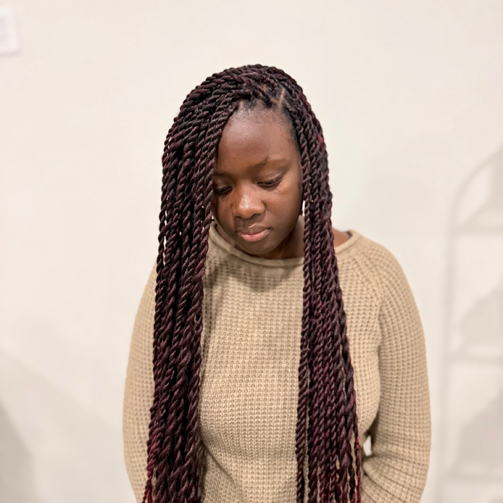 Senegalese Twists at Yanique's Beauty Bar in Everett, MA