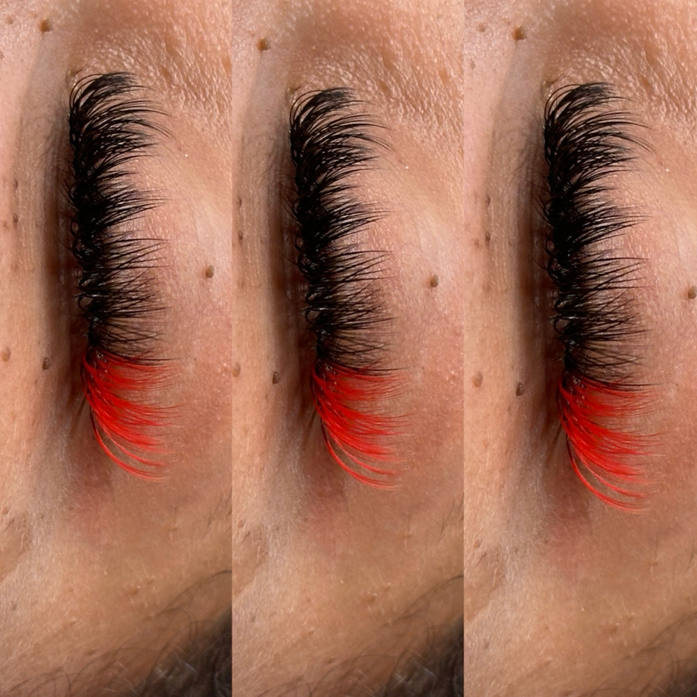 Color Lash Extnesions