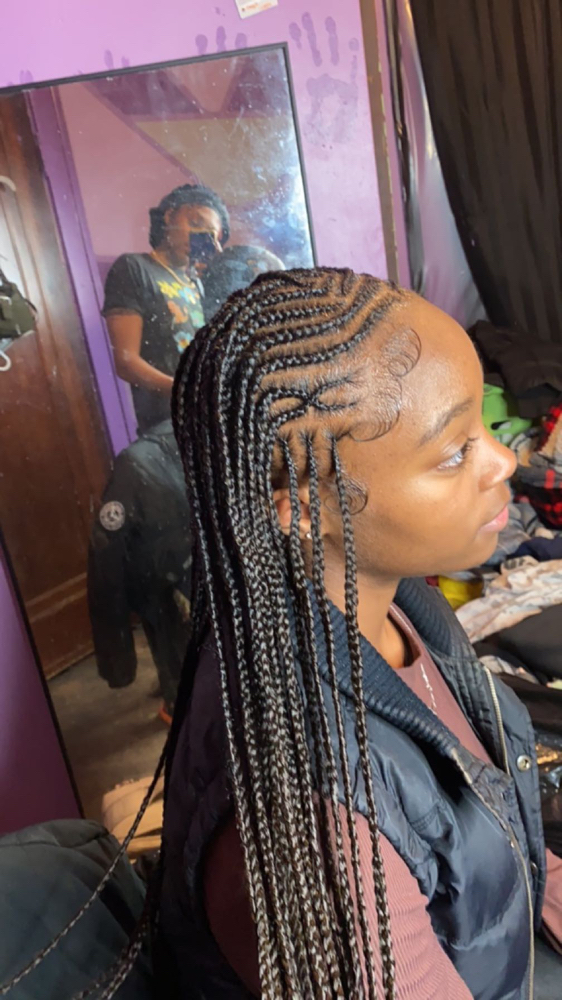 Tribal With Knotless In The Back