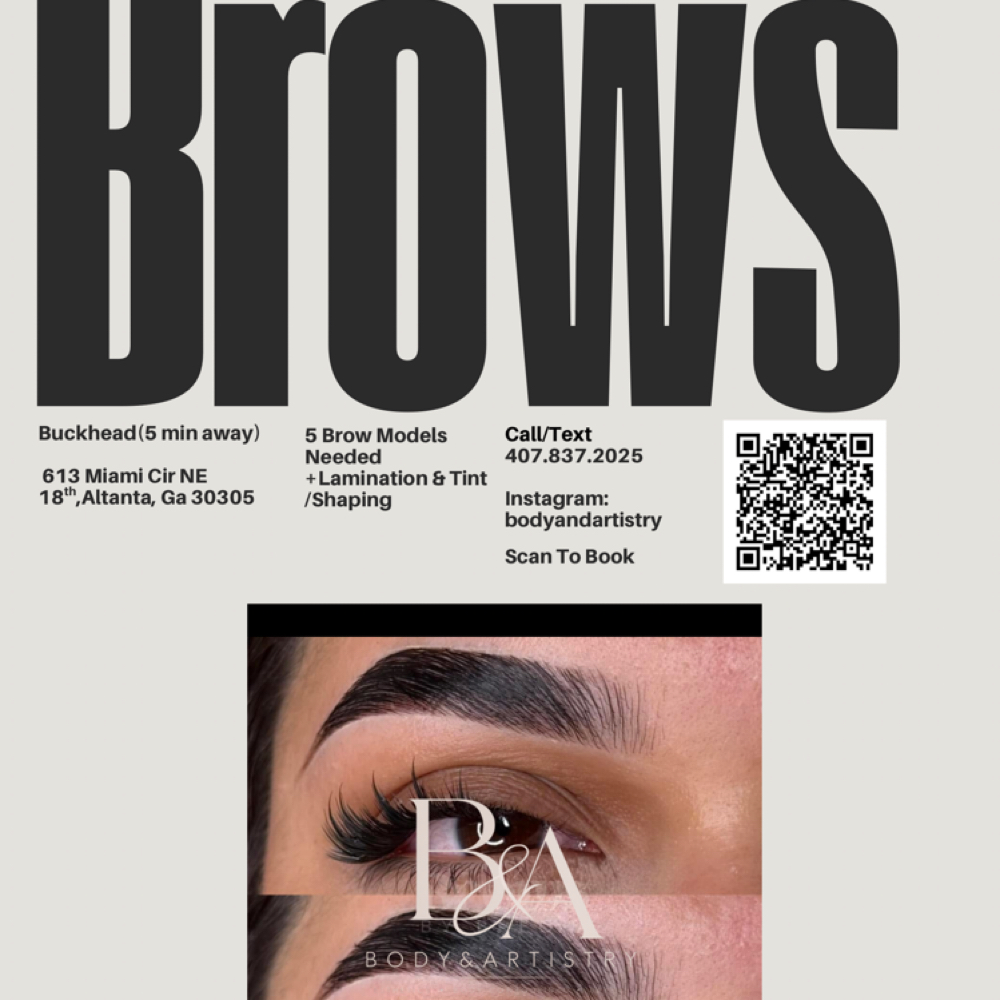 Brow Model Lami,Wax&Tint at Body & Artistry in Atlanta, GA