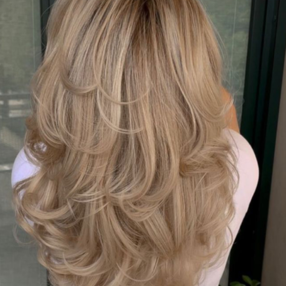 Blowout With Extentions at HairXStarr in Corona, CA