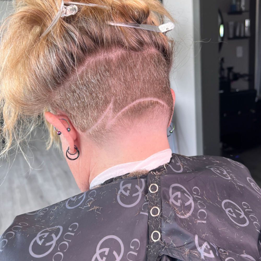 Men’s Haircut With Design at Gee Blxnds in sevierville, TN