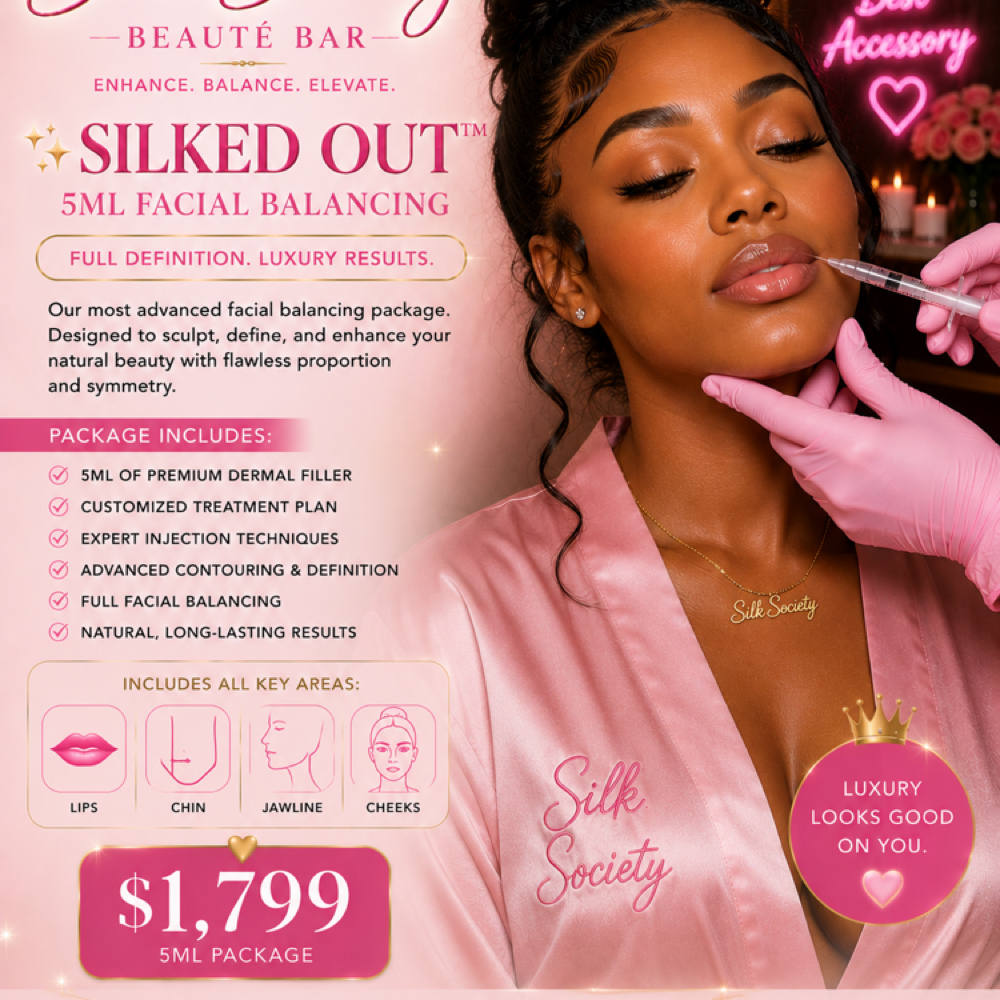 ✨ SILKED OUT™ 5ML Facial Balancing at Silk Society Beauty Bar in Houston, TX