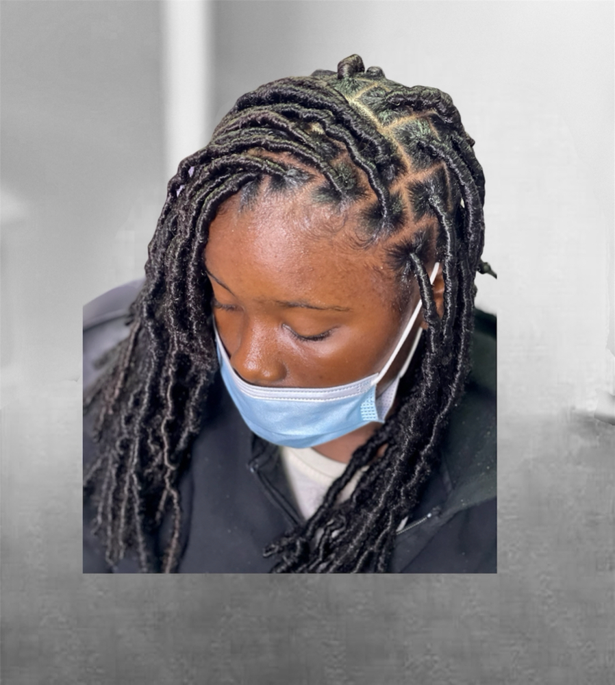 Med Big | Faux-locs | at H& R Beauty Spot in Oakland Park, FL