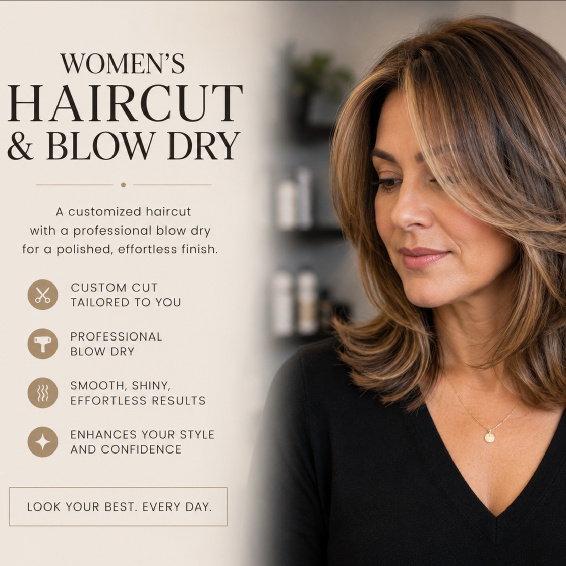 Women's Haircut And Blow Dry Only at Jeremiah Jacob Levin Hairstyling in Coronado, CA