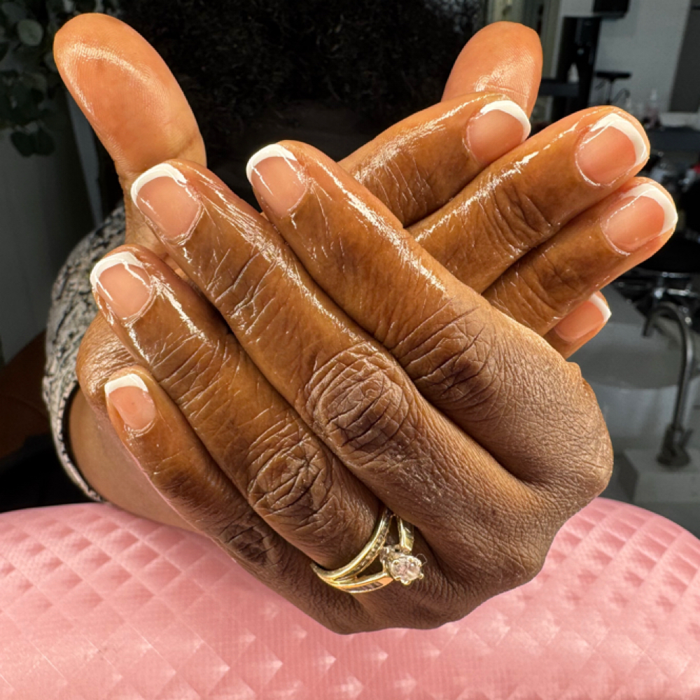 French Tip Gel Manicure at House of Lex in Hilliard, OH
