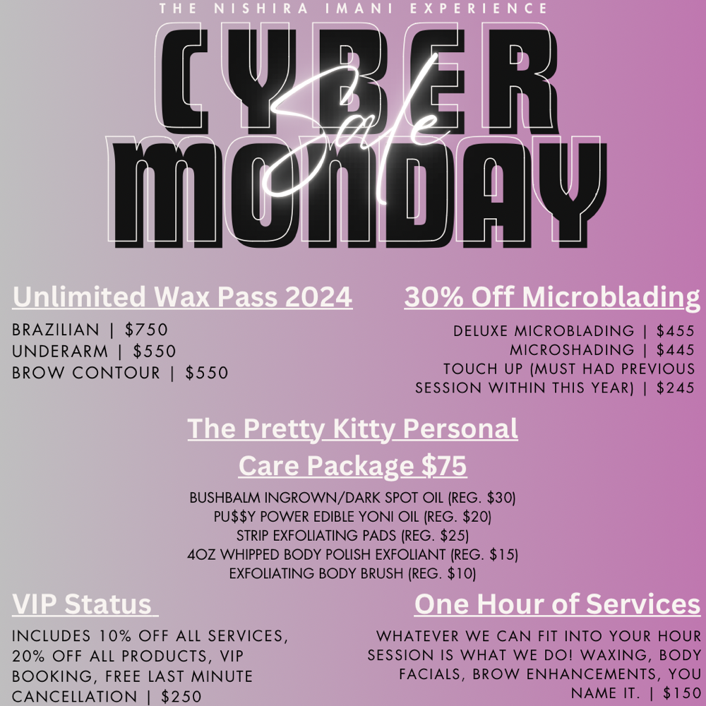 Cyber Monday 30% Off Microblading