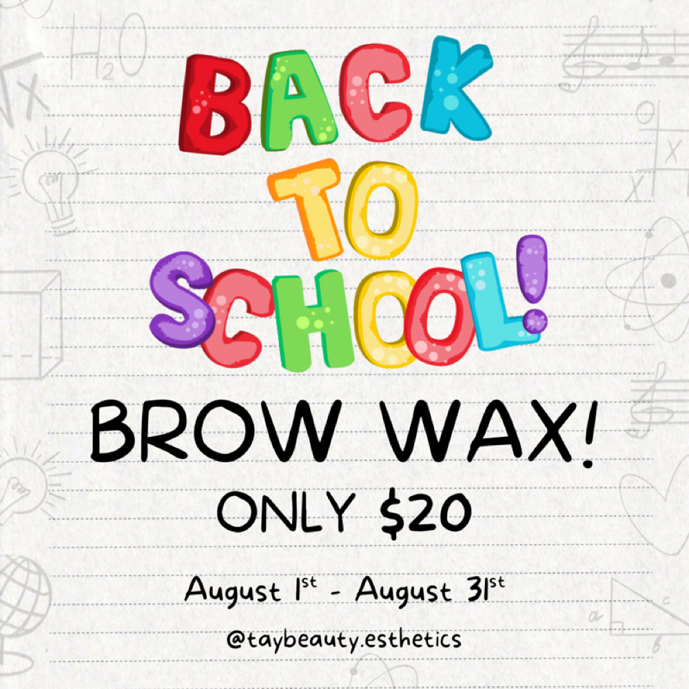 BROW WAX (students + teachers only) at taybeauty in Kansas City, MO
