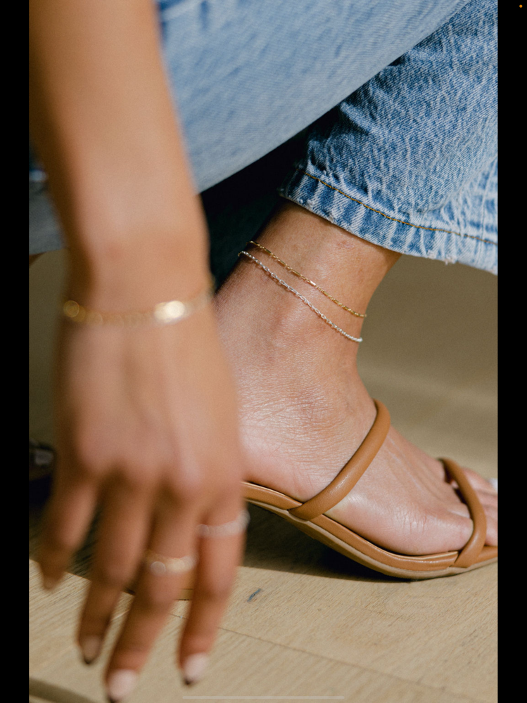 Permanent Jewerly 14K Gold Anklet at Pampered Hands LLC in Oaktown, IN