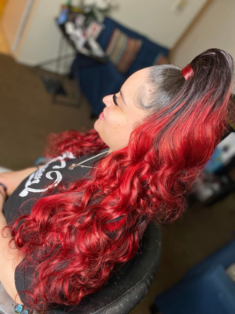 Half Up/down Quick Weave