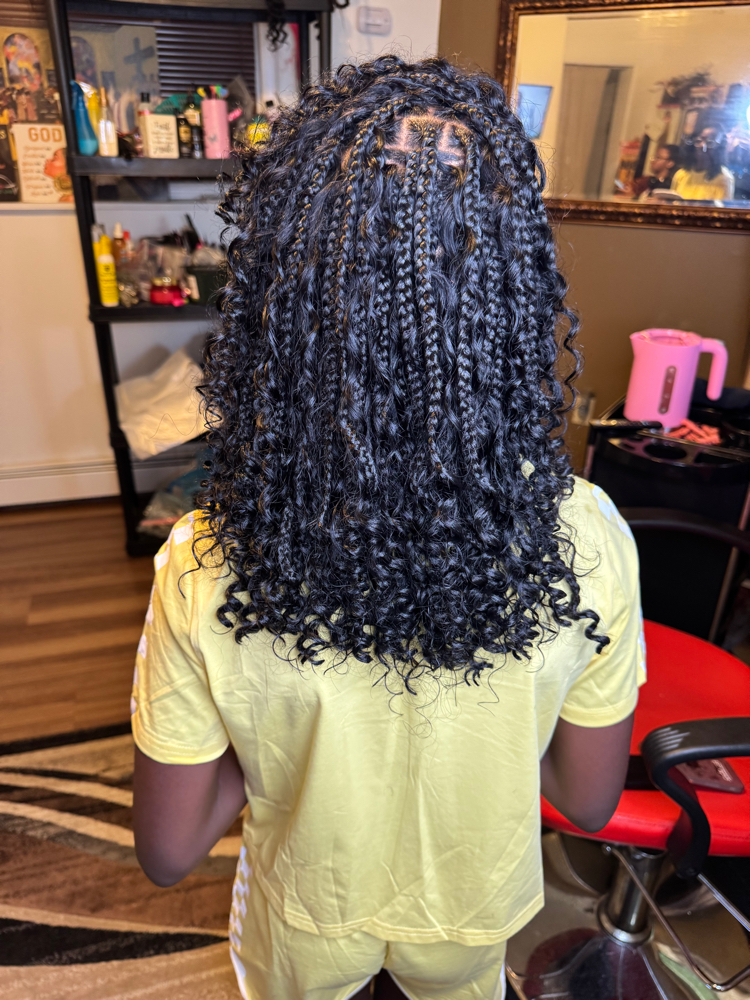Kids Boho Knotless Shoulder Length